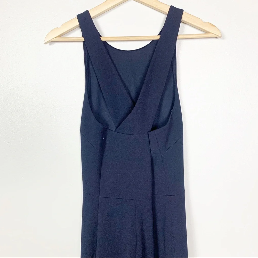 BHLDN Classy Navy Maxi Dress Criss Cross Straps 10 - Picture 7 of 14